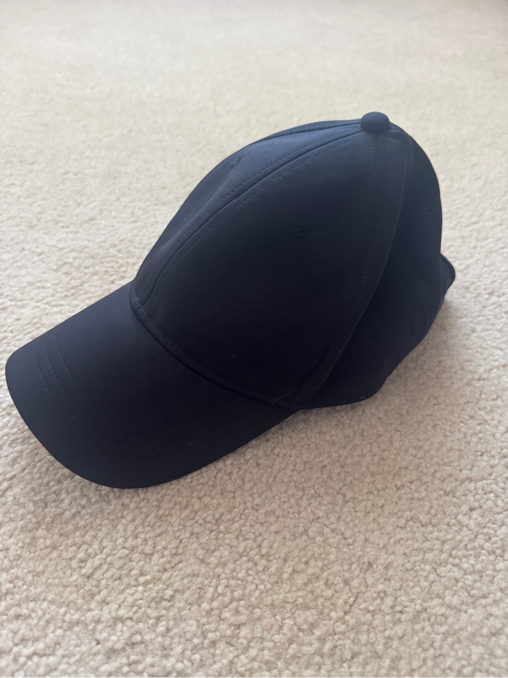 Lululemon Black Adjustable Performance Baseball Cap Hat One Size